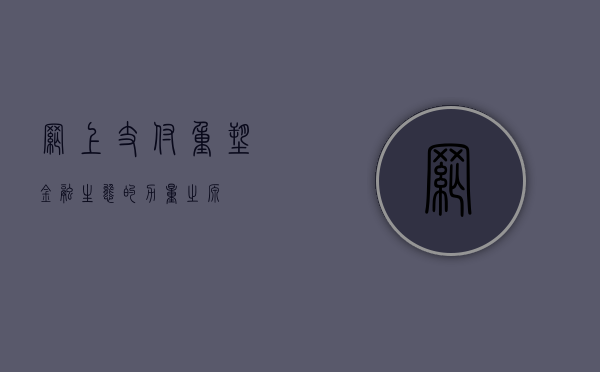 网上支付，重塑金融生态的力量之源