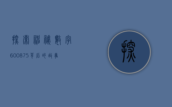 探索神秘数字600875，背后的故事与意义