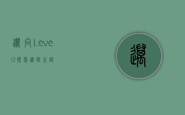 迈向Level 2，探索进阶之路