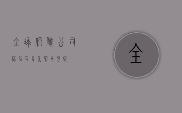 全球保险公司排名及其影响力分析