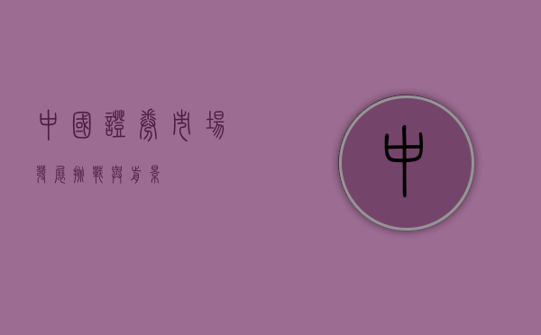 中国证券市场，发展、挑战与前景