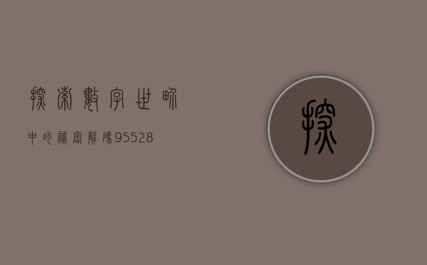 探索数字世界中的秘密，解码95518