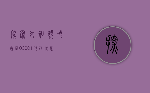 探索未知领域，数字00001的独特意义