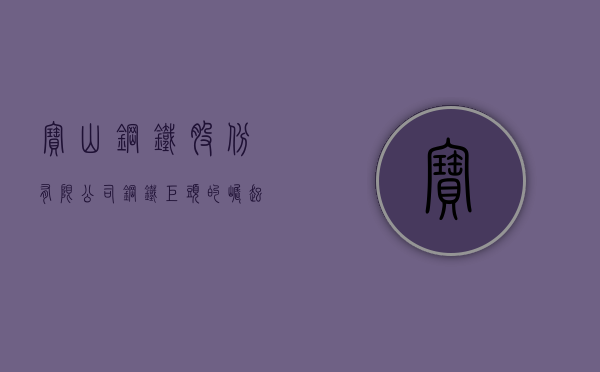 宝山钢铁股份有限公司，钢铁巨头的崛起与未来展望