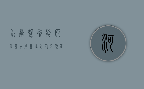河南豫联能源集团有限责任公司，引领区域能源转型的先锋力量
