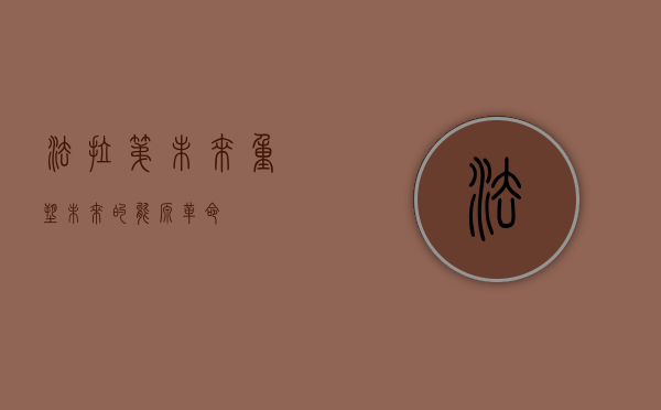 法拉第未来，重塑未来的能源革命