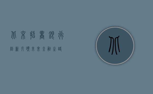 北京招商银行，创新引领未来金融之路