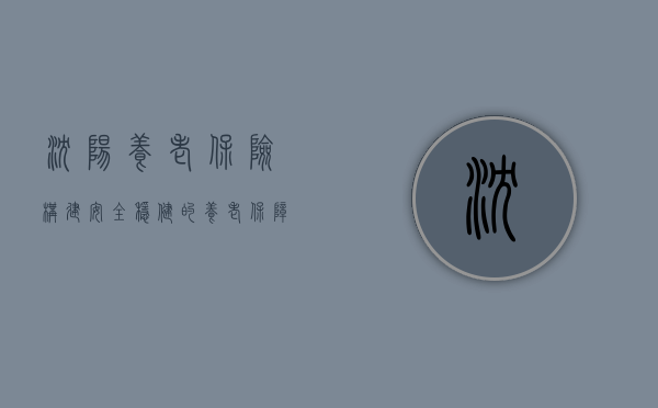 沈阳养老保险，构建安全稳健的养老保障网