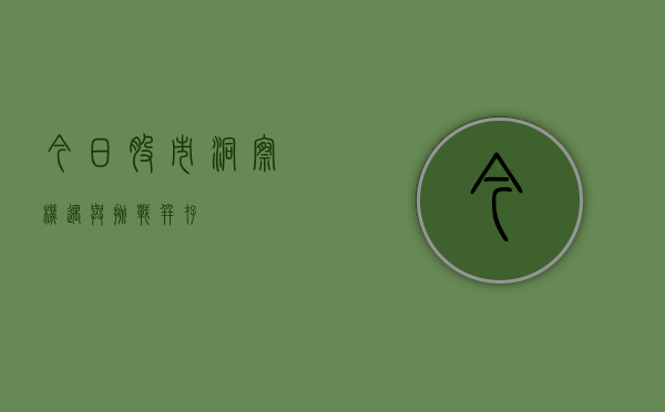 今日股市洞察，机遇与挑战并存
