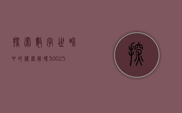 探索数字世界中的秘密，解码300251之谜