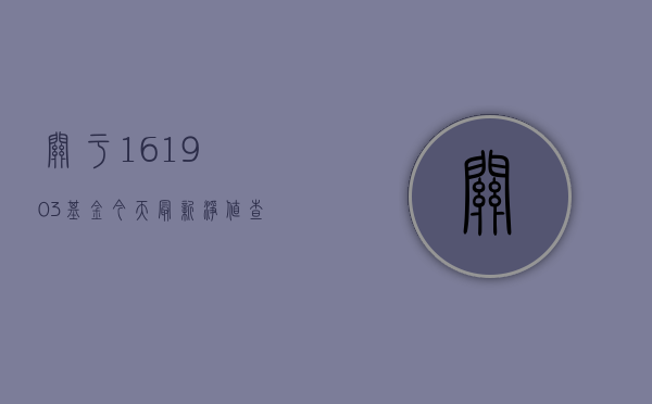 关于161903基金今天最新净值查询的文章