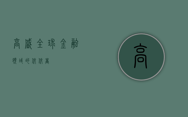 高盛，全球金融领域的佼佼者