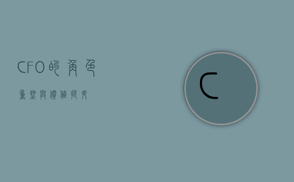 CFO的角色重塑与价值提升