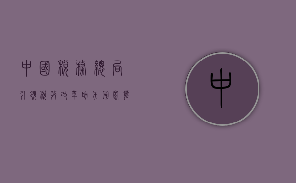 中国税务总局，引领税收改革，助力国家发展