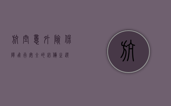 航空意外险，保障飞行安全的必备之选