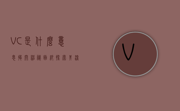 VC是什么意思，揭开神秘面纱，探索其深层含义与应用