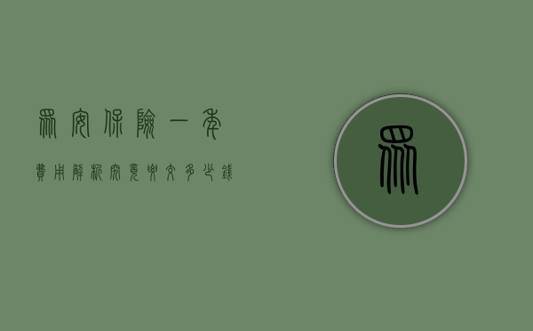 众安保险一年费用解析，究竟要交多少钱？
