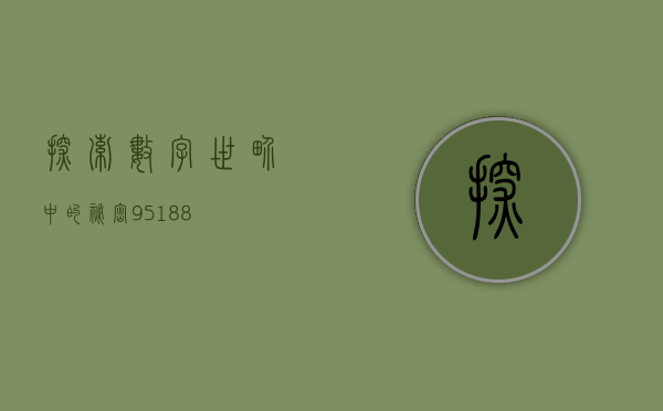 探索数字世界中的秘密，95188