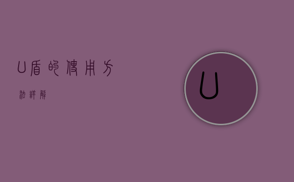 U盾的使用方法详解