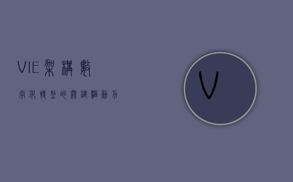 VIE架构，数字化转型的关键驱动力