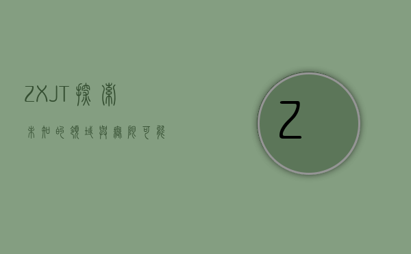 ZXJT，探索未知的领域与无限可能