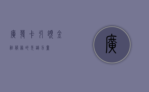 广发卡，引领金融服务的先锋力量
