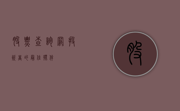 股票查询网，投资者的最佳伙伴