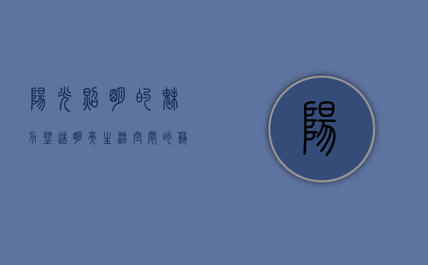 阳光照明的魅力，塑造明亮生活空间的艺术