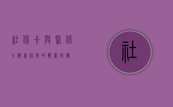 社保卡与医保卡，健康保障的双重守护