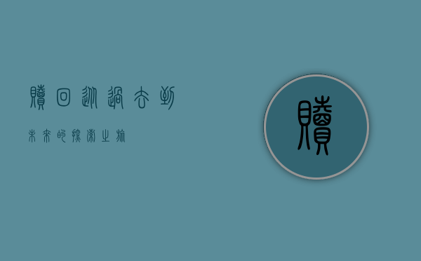 赎回，从过去到未来的探索之旅