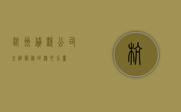 杭州贷款公司，金融服务的核心力量