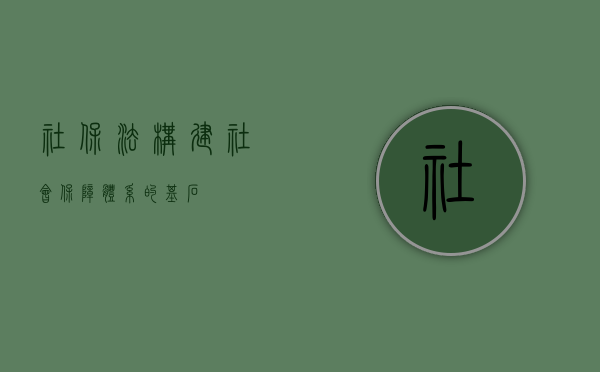 社保法，构建社会保障体系的基石