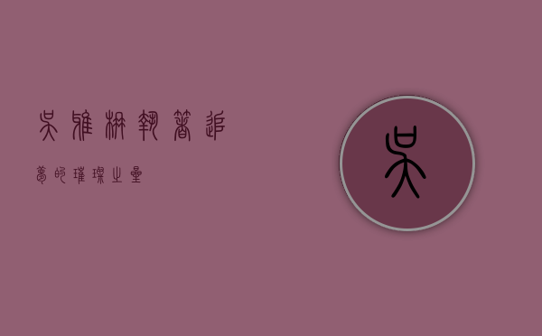 吴雅楠，执着追梦的璀璨之星